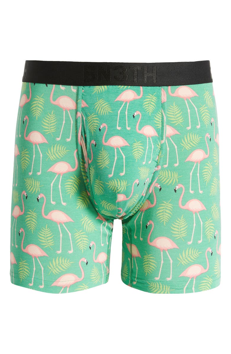 BN3TH Classic Icon Boxer Briefs, Alternate, color, Flamingos-Spruce