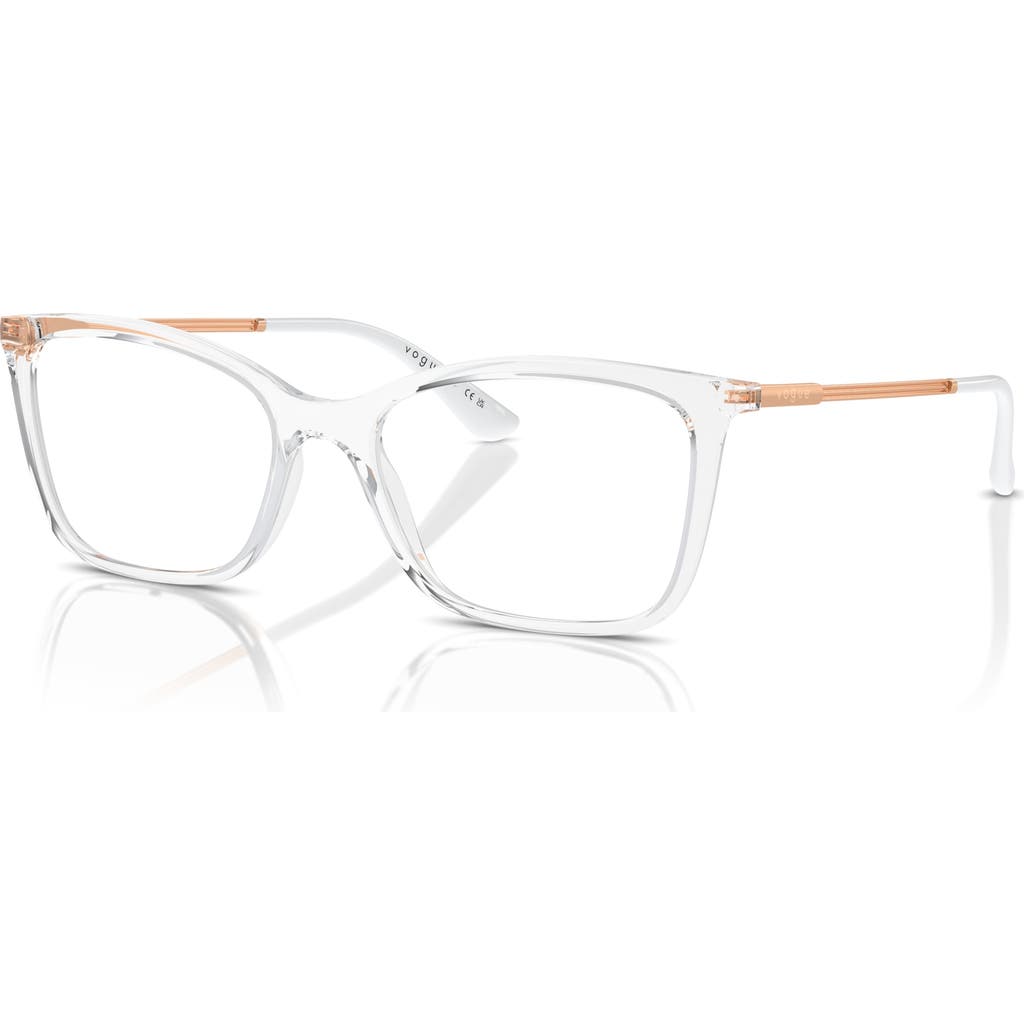 Vogue Eyewear 51mm Butterfly Optical Glasses In White