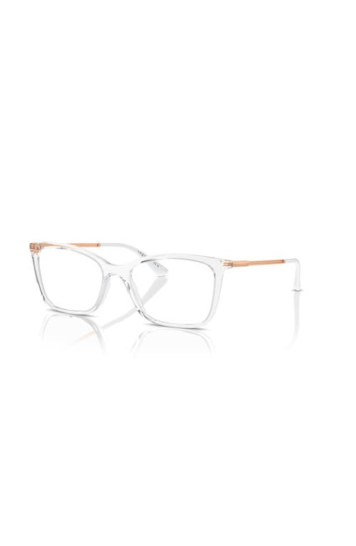 Vogue Eyewear 53mm Butterfly Optical Glasses In Transparent