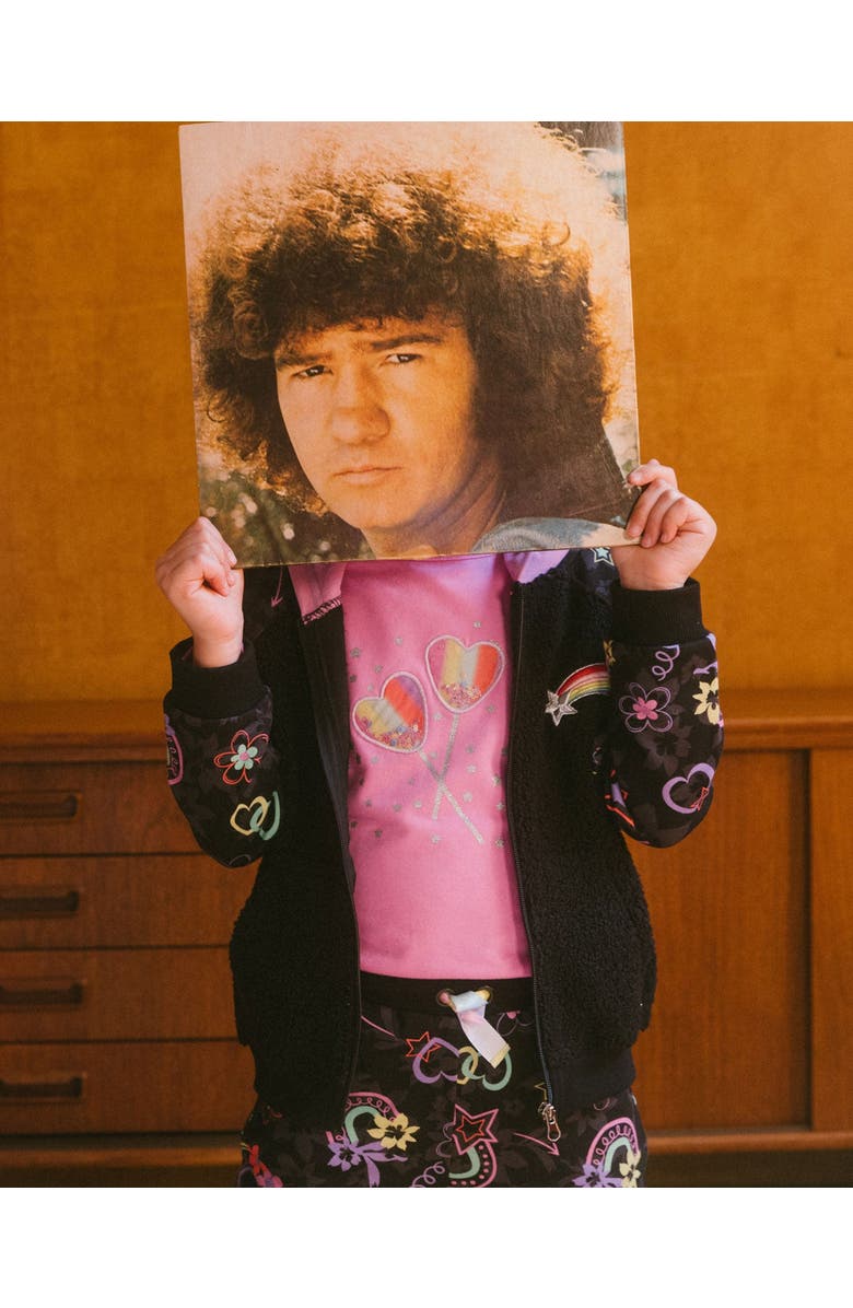 Deux par Deux Girl's Long Sleeve T-Shirt Pink, Alternate, color, 