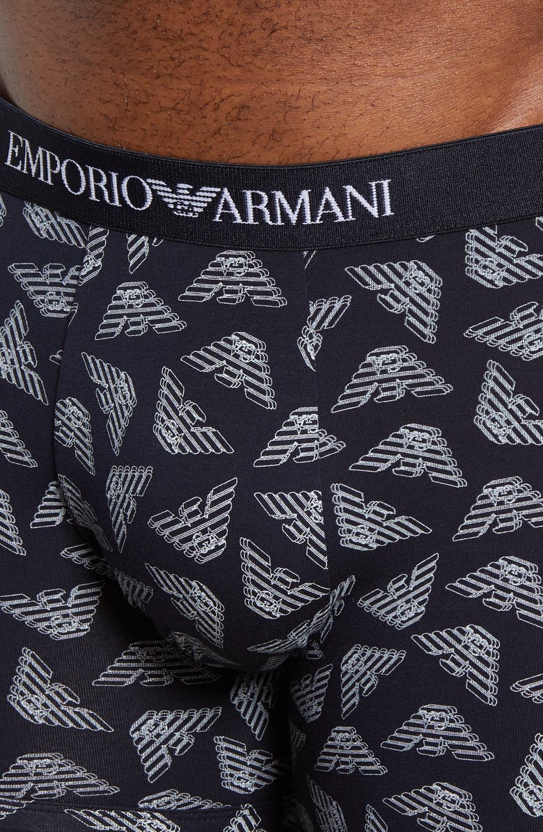 Emporio Armani Allover Eagle Boxer Briefs, Alternate, color,