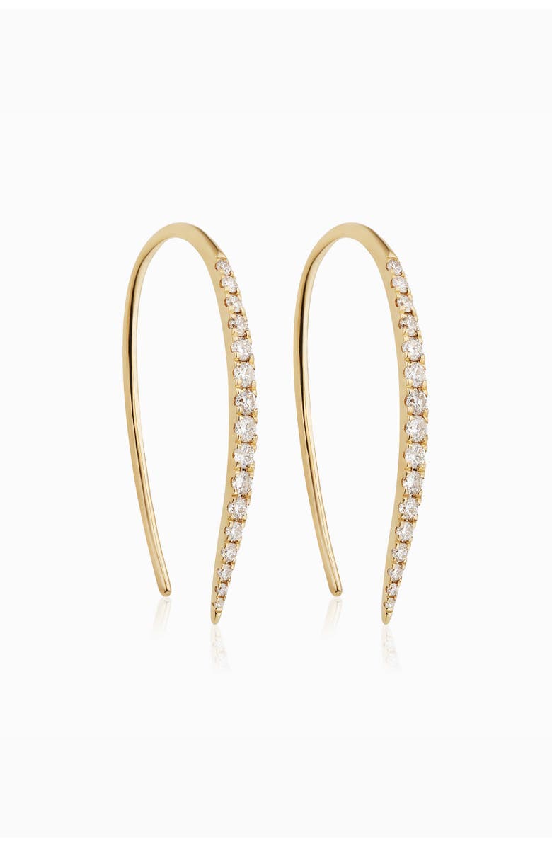 Oradina 14K Gold Tiara Diamond Threaders, Main, color, 