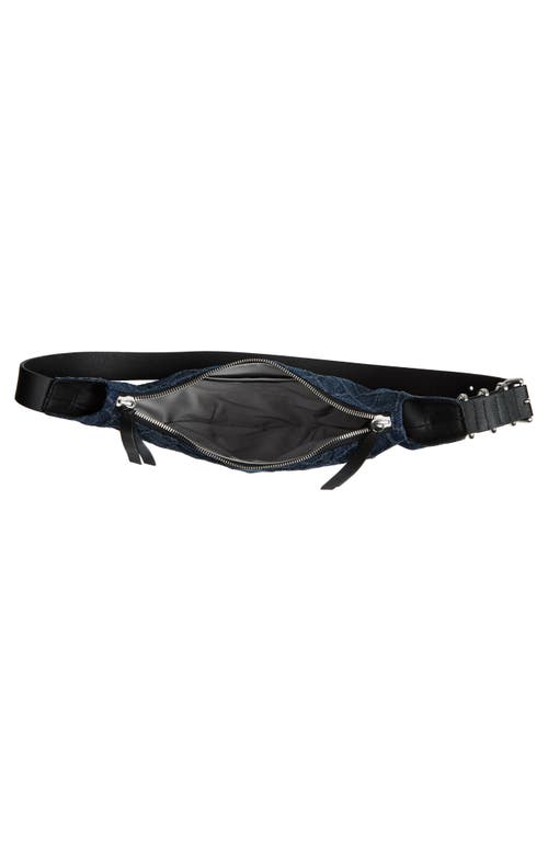 RAG & BONE RAG & BONE MINI SPIRE DENIM HOBO BAG 