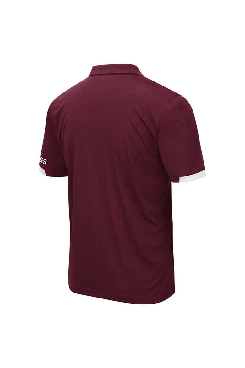 Men's Colosseum Maroon Mississippi State Bulldogs Big & Tall Santry Polo, Alternate, color, Maroon