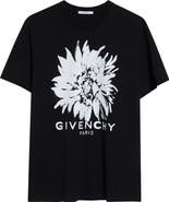 Givenchy Flower Graphic Logo Cotton T-Shirt