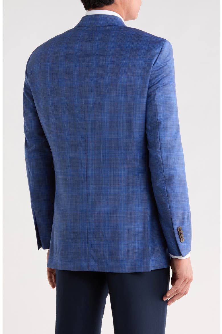 Mid Blue Plaid Wool Sport Coat, Alternate, color, MEDIUM BLUE