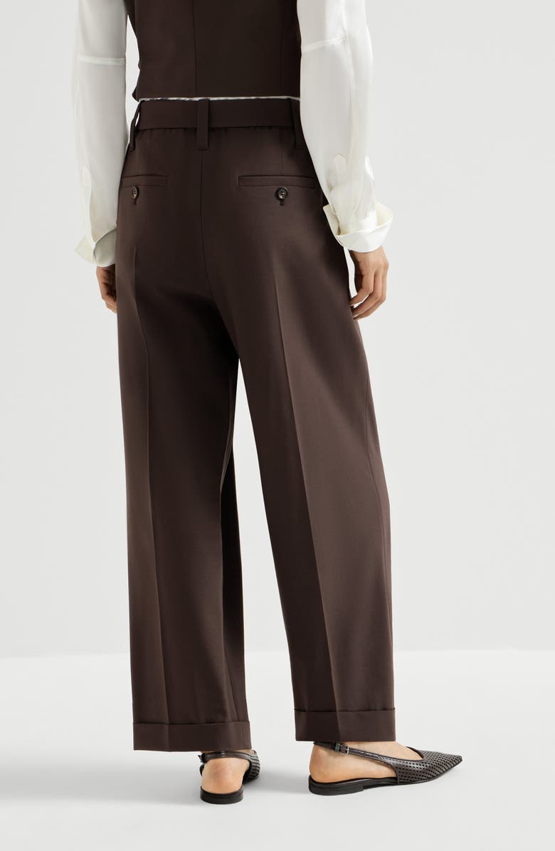 Brunello Cucinelli Sartorial Baggy trousers, Alternate, color, Cocoa