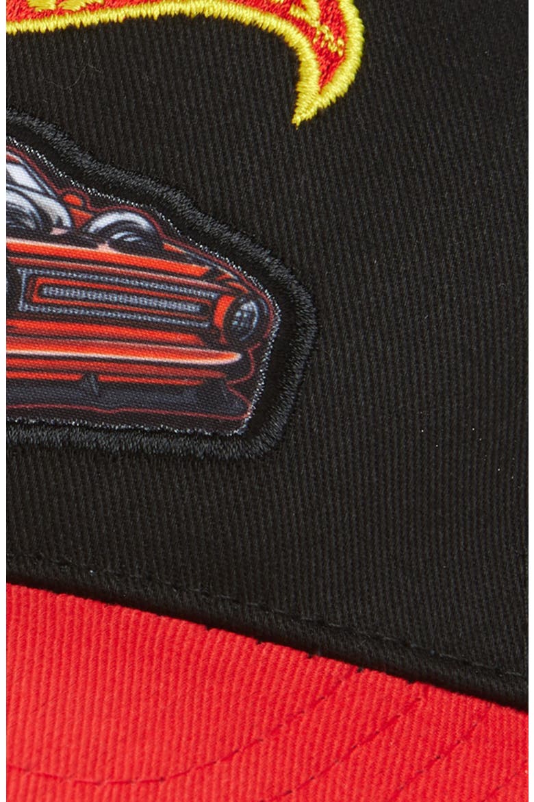 Kids' Hot Wheels® Snapback Baseball Cap, Alternate, color, RED BLACK