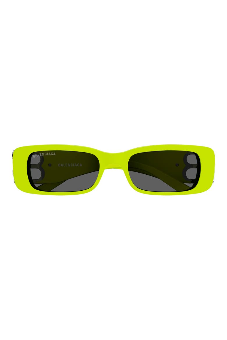 51mm Rectangular Sunglasses, Main, color, YELLOW