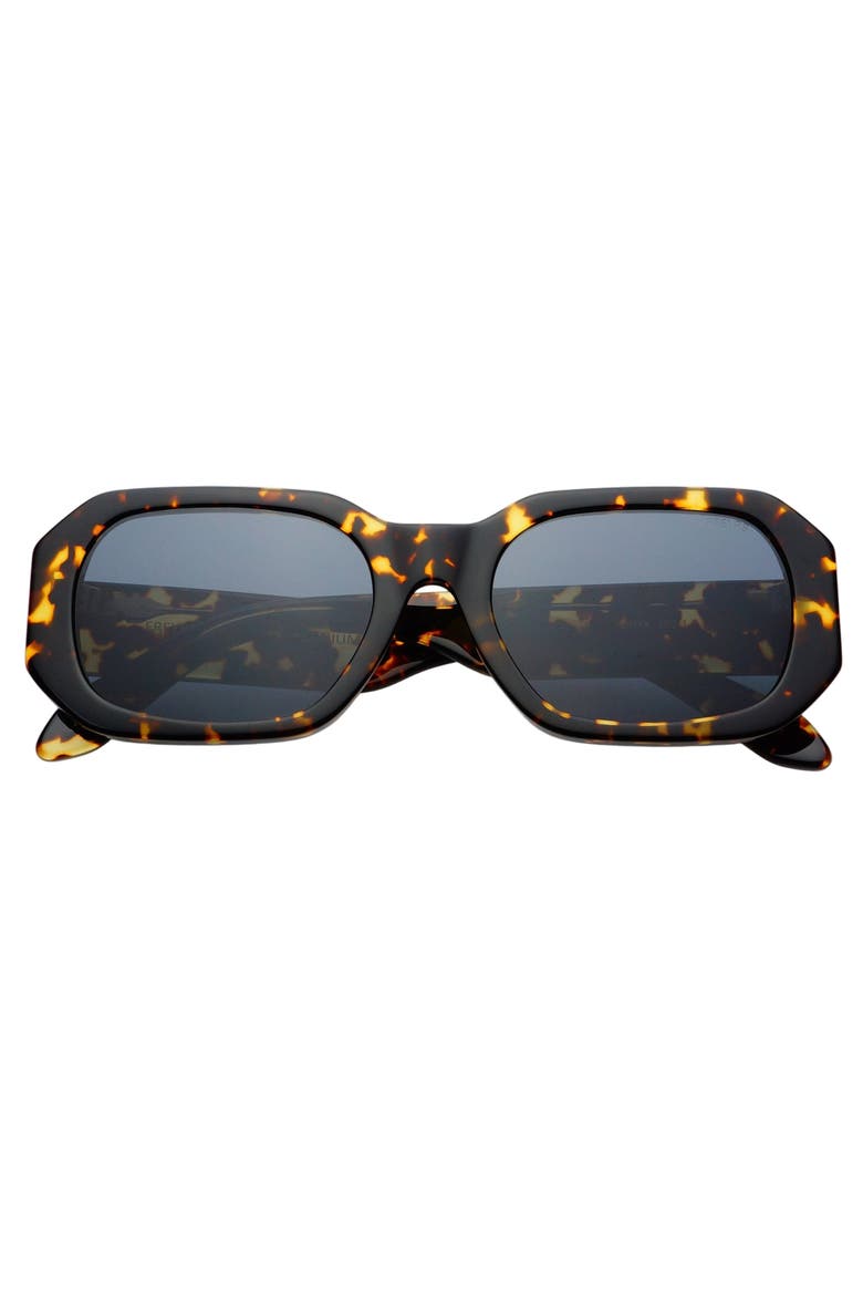 Onyx Rectangular Sunglasses, Main, color, Dark Tortoise