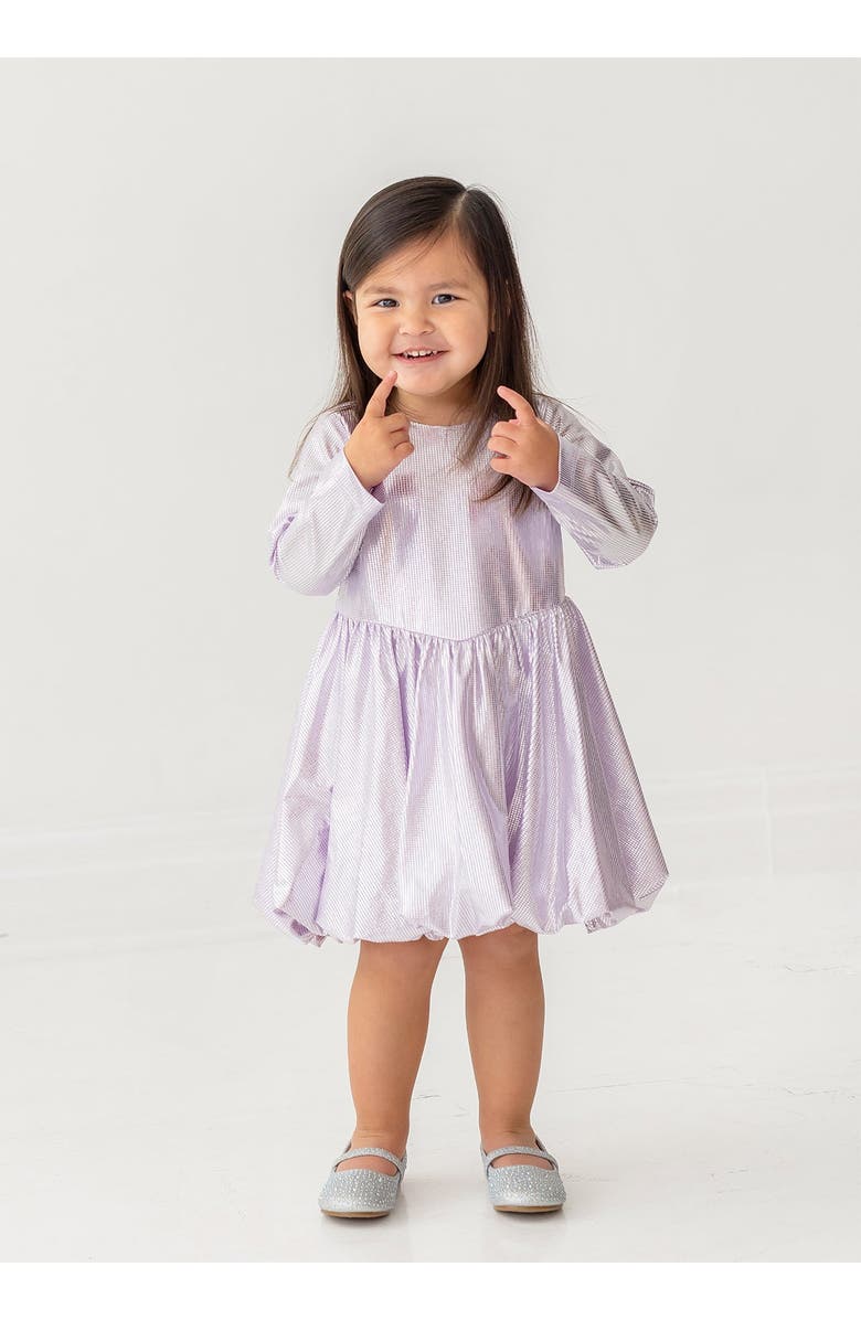 Isobella & Chloe Sparkle and Spin Purple Dress, Alternate, color, Purple