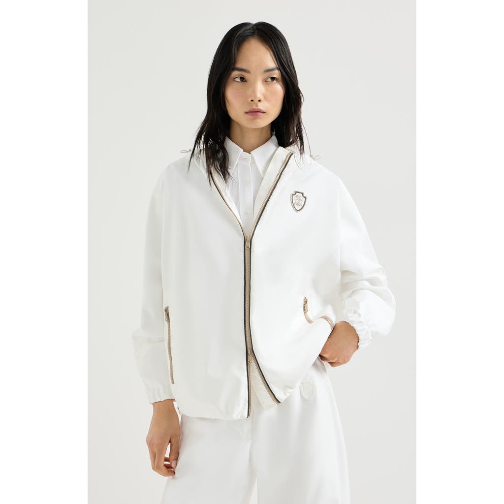 Brunello Cucinelli Nylon outerwear in White at Nordstrom, Size 38