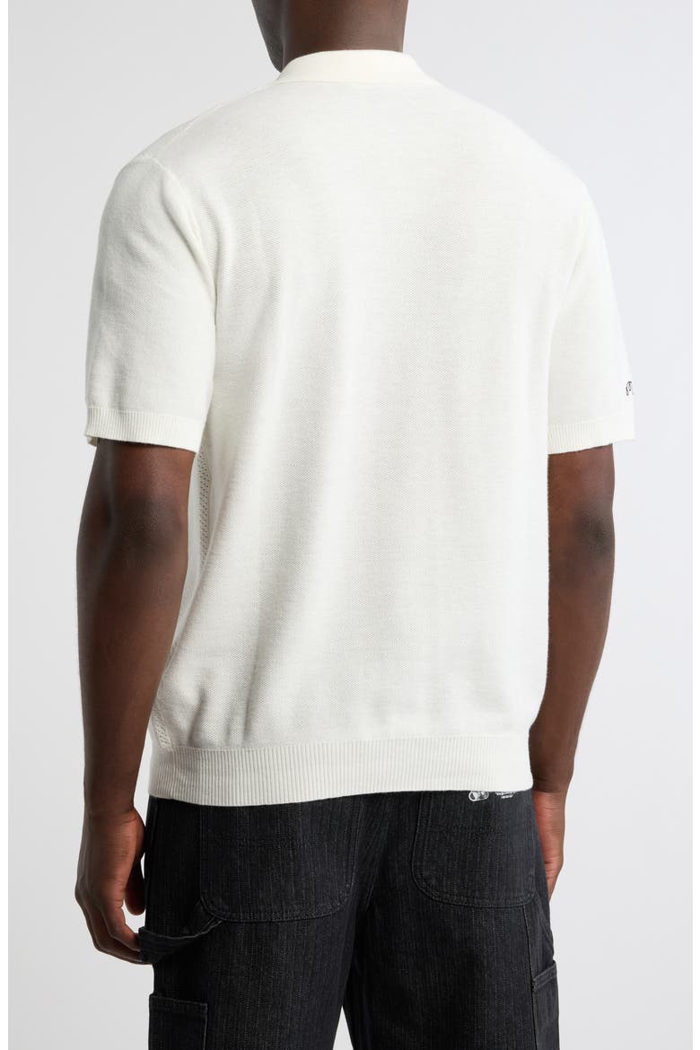 Crosscut Knit Polo, Alternate, color, IVORY