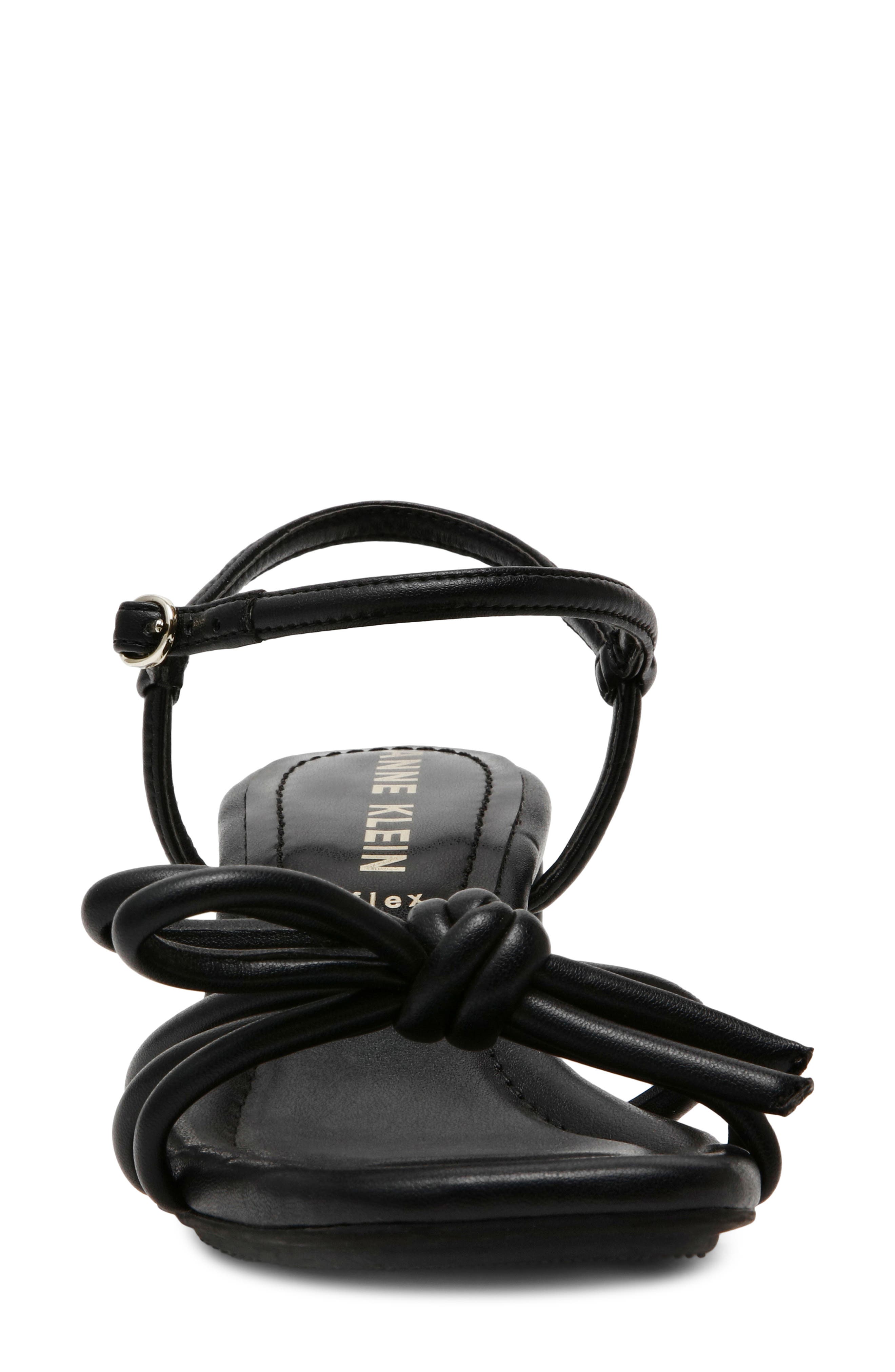 Anne Klein Strappy Sandal, Alternate, color, Black