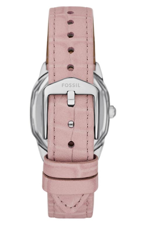 Fossil Women's Harlow Three-hand Light Pink Leather Watch, 27mm In Pink