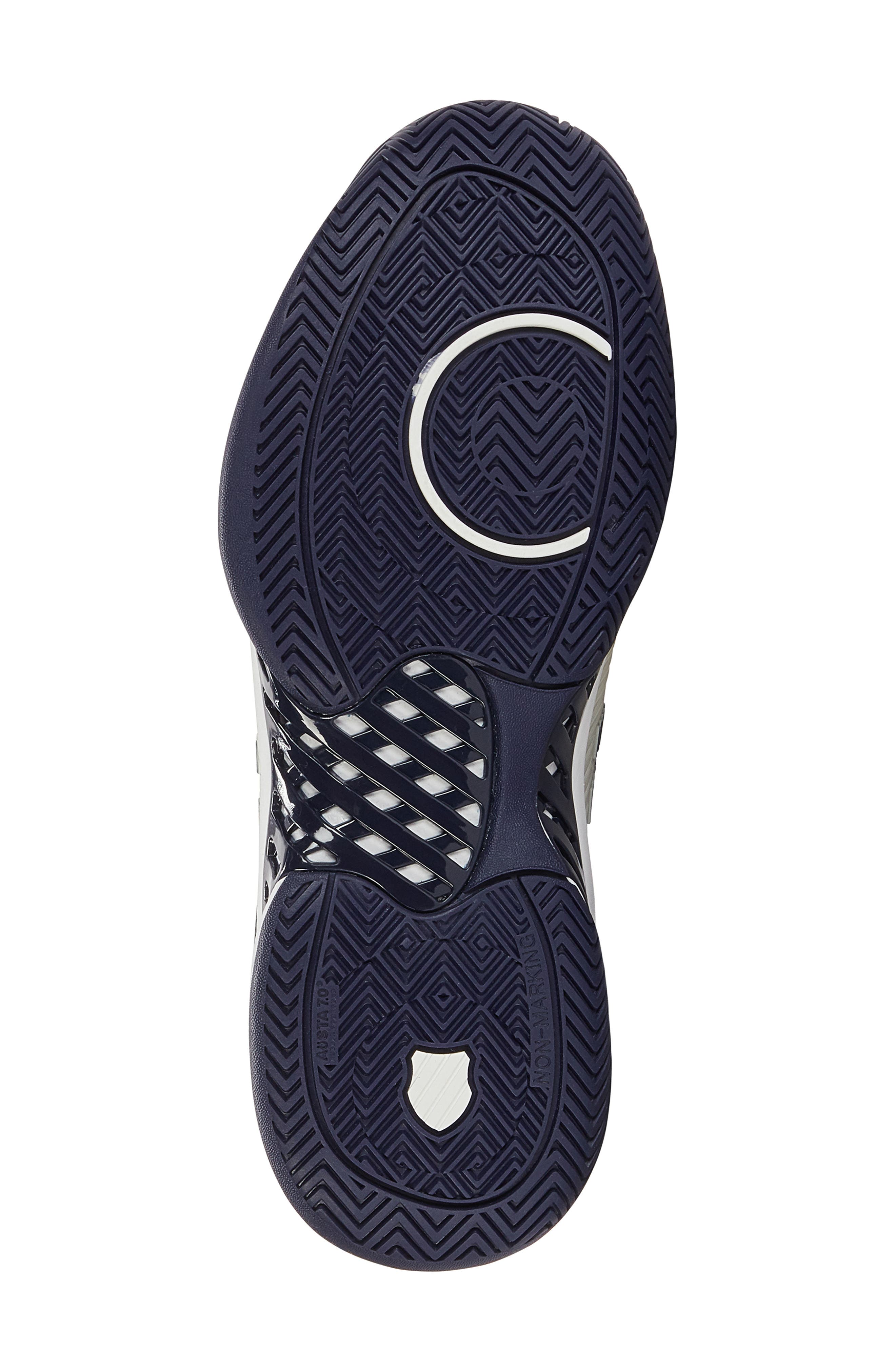 K-Swiss Hypercourt Express 2 2E Tennis Shoe, Alternate, color, Gray/ White/ Peacoat