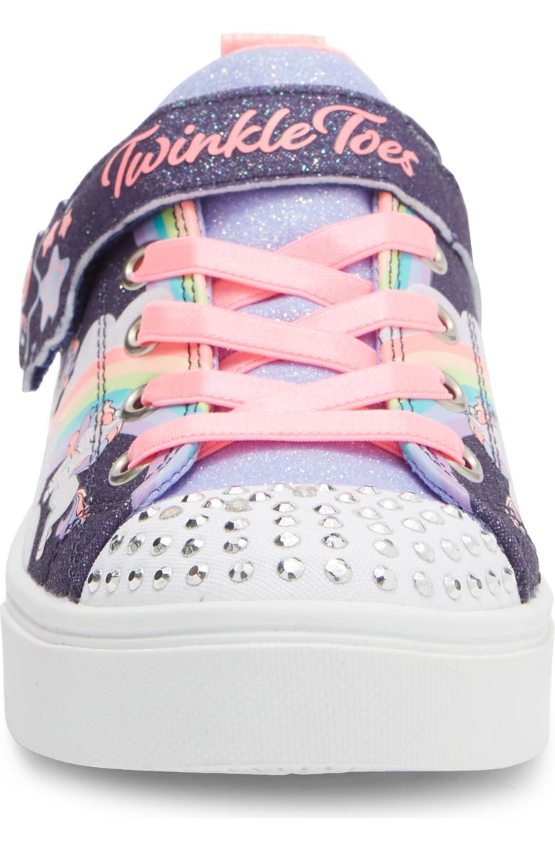 SKECHERS Kids' Twinkle Sparks Light-Up Sneaker, Alternate, color, Navy