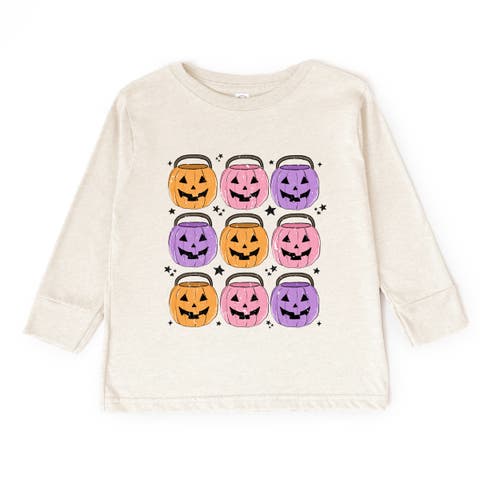 Halloween Candy Bucket Chart Toddler Long Sleeve Graphic Tee