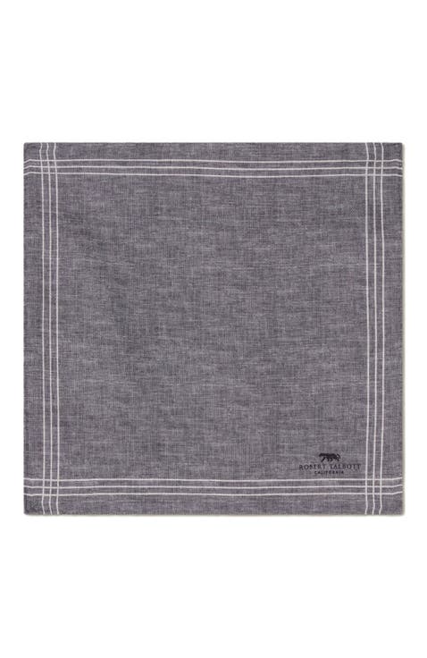 Collins Reversible Silk Pocket Square