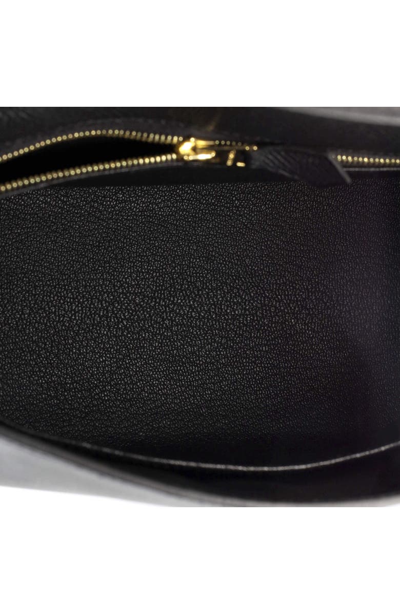 Pre-Owned Hermes Kelly Handbag Black Epsom with Gold Hardware 25, Alternate, color, Noir