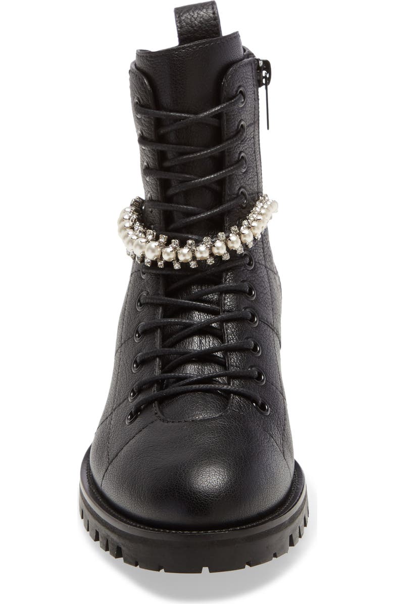 Jimmy Choo Cruz Embellished Combat Boot, Alternate, color,