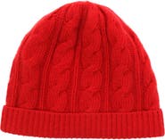 Portolano Cashmere Cable Knit Beanie