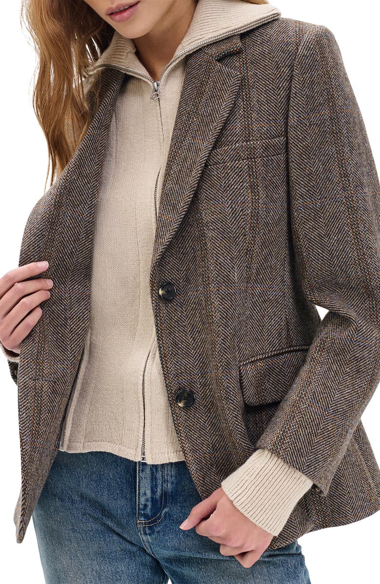 rag & bone Frank Blazer, Alternate, color, Brown Multi
