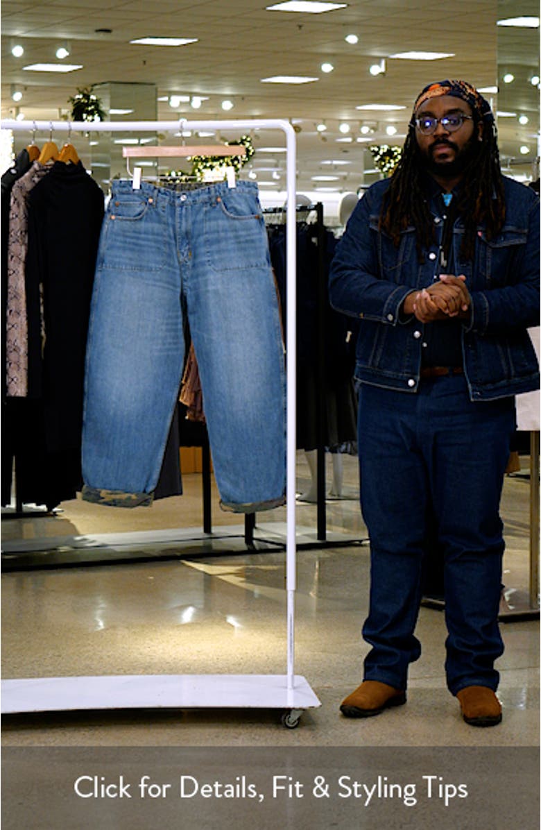 The Rewind Reversible High Waist Crop Barrel Leg Jeans, sales video thumbnail