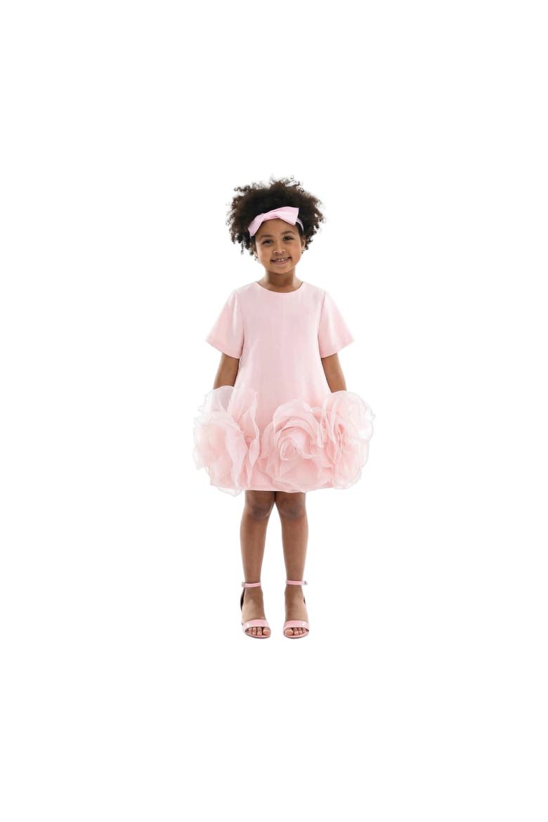 Verina Ruffled Hem A-Line Dress, Alternate, color, Pink