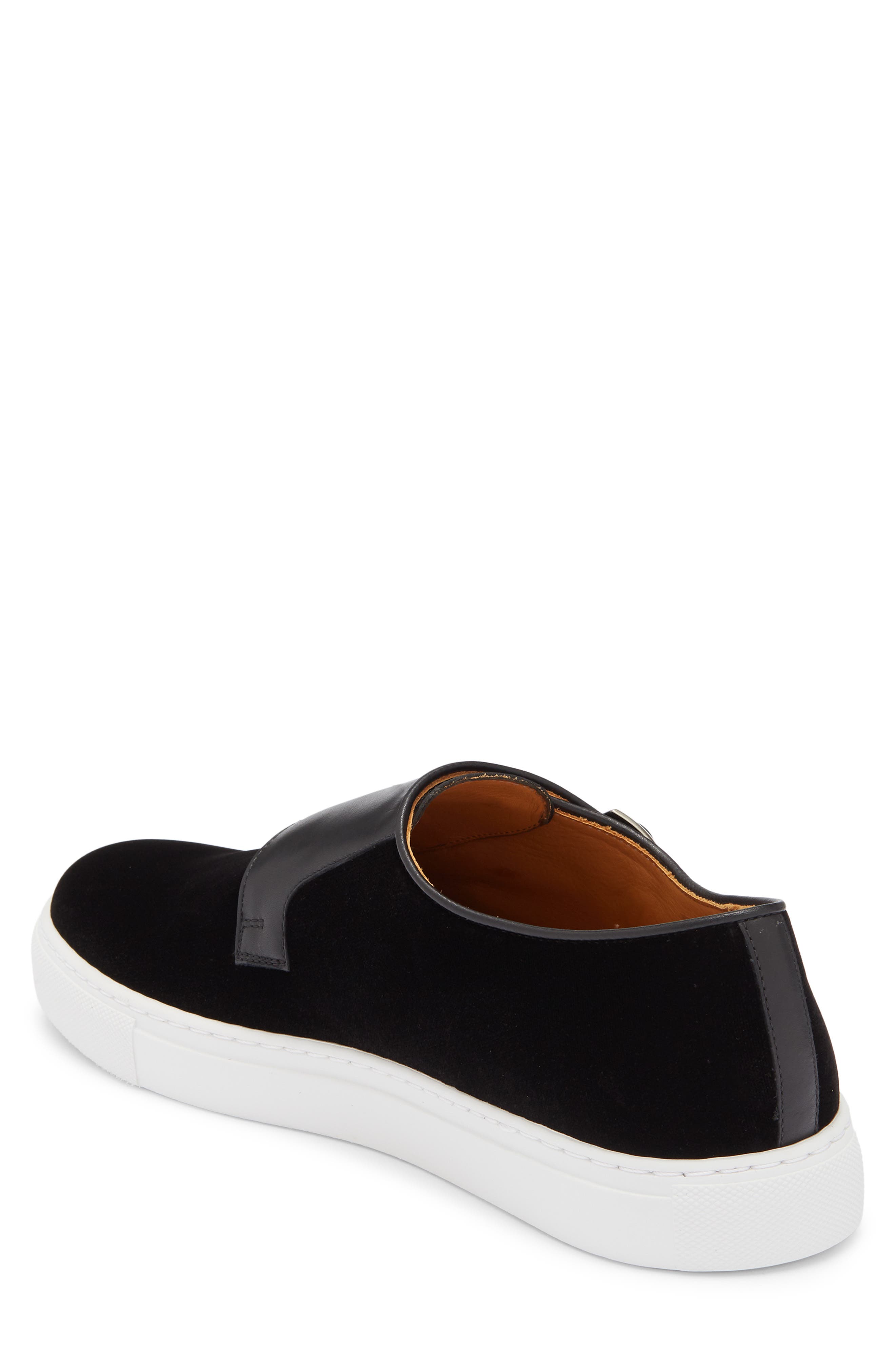 Magnanni Nemes Monk Strap Sneaker, Alternate, color, Black
