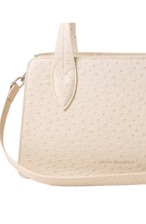 Urban Originals Clara Textured Satchel In Cream