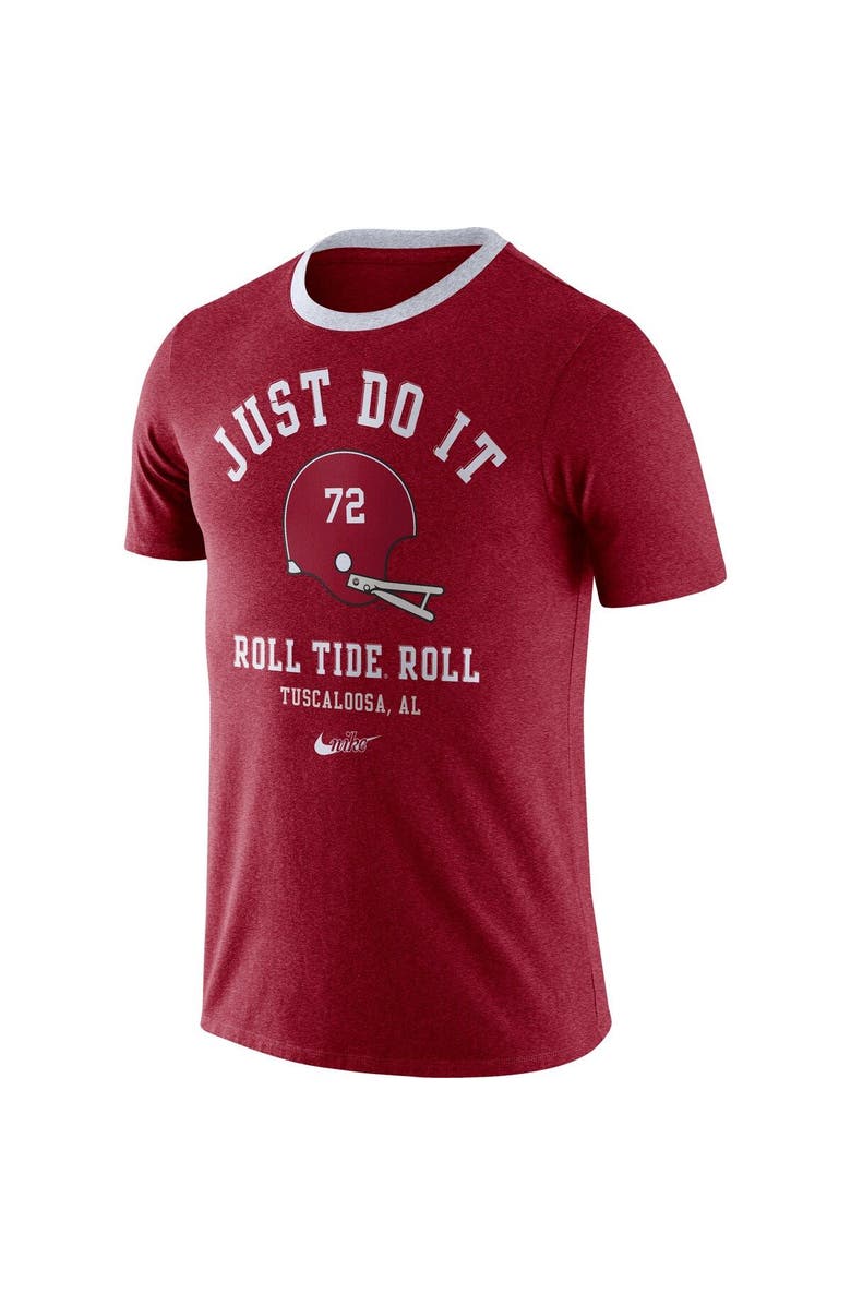 Nike Men's Nike Crimson Alabama Crimson Tide Vault Helmet Team Tri-Blend T-Shirt, Alternate, color, 