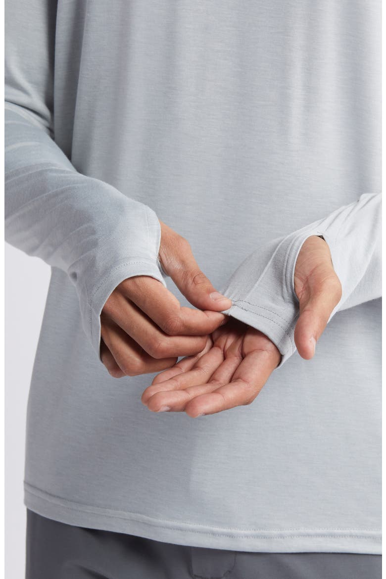 Shade UPF 50+ Hoodie, Alternate, color, HEATHER ASPEN GREY