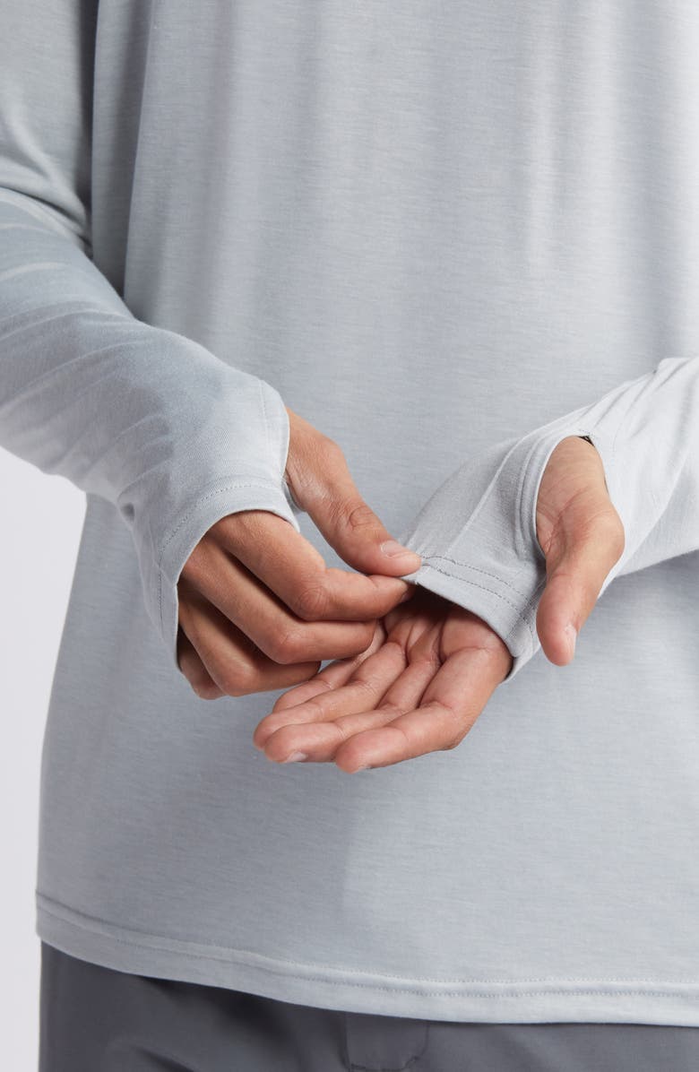 Free Fly Shade UPF 50+ Hoodie, Alternate, color, Heather Aspen Grey