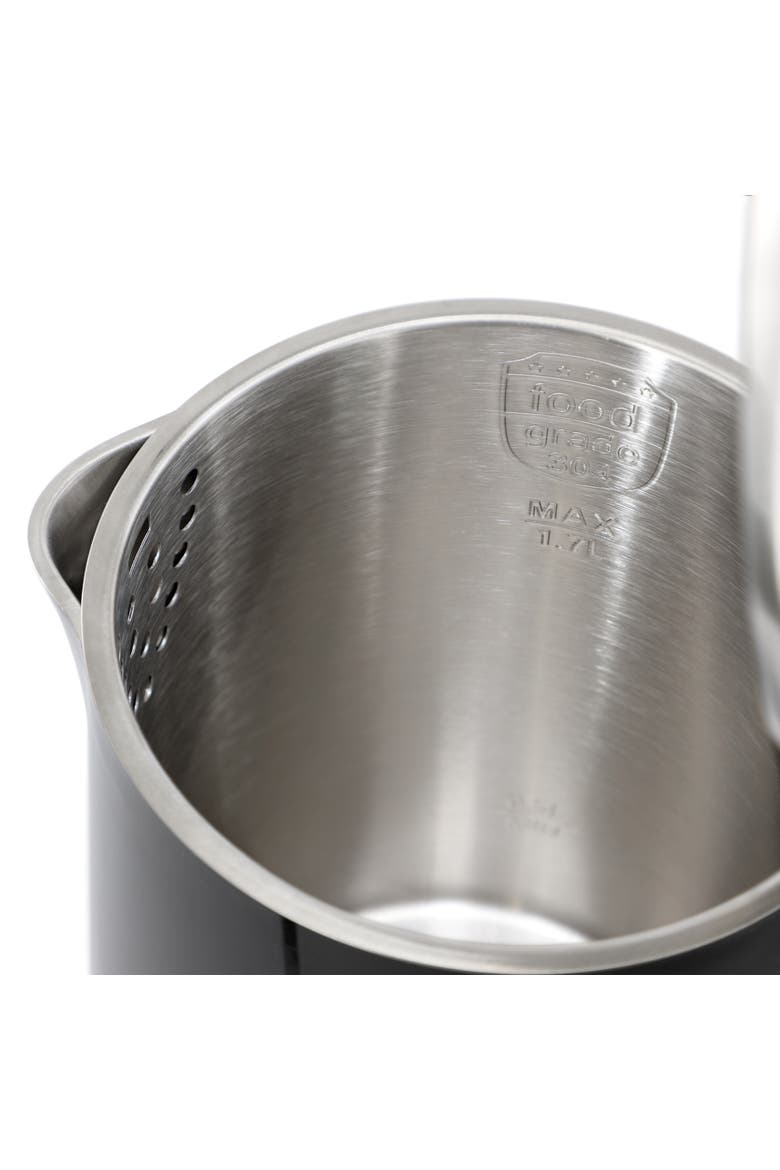 1.8 Quart Stainless Steel Electric Tea Kettle in Black, Alternate, color, Black