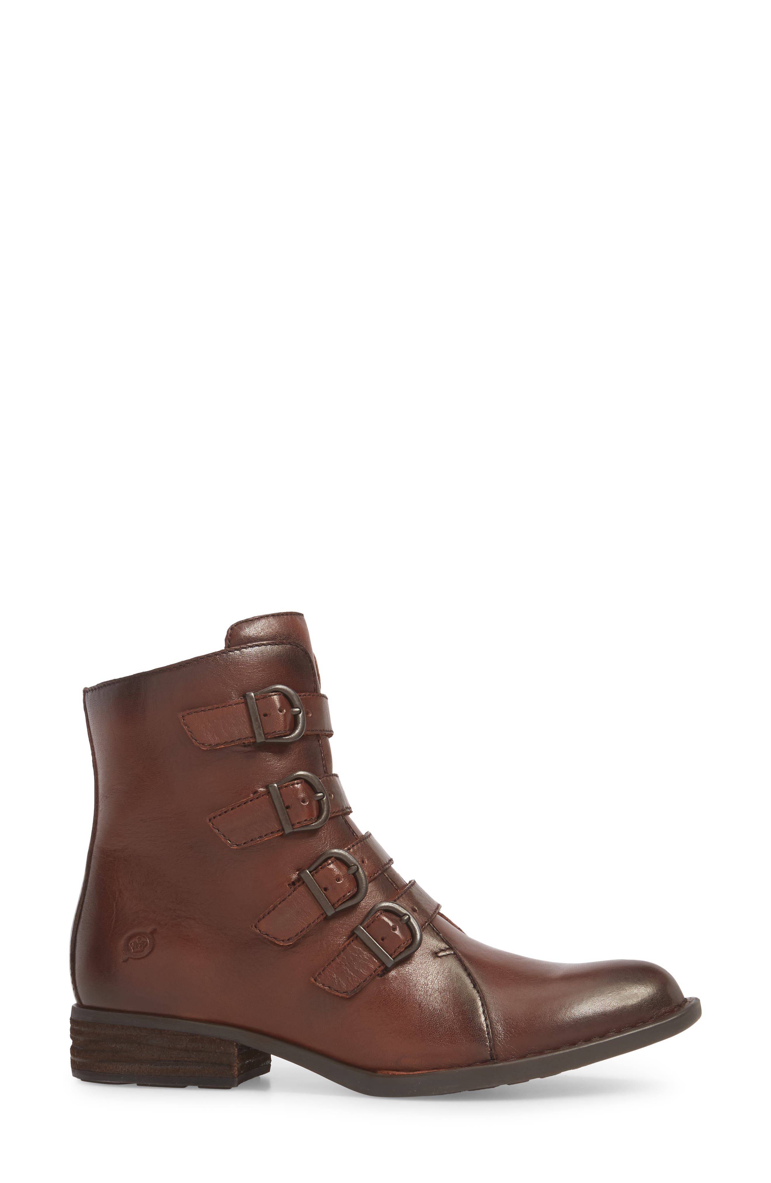 Cardi Bootie, Alternate, color, BROWN LEATHER