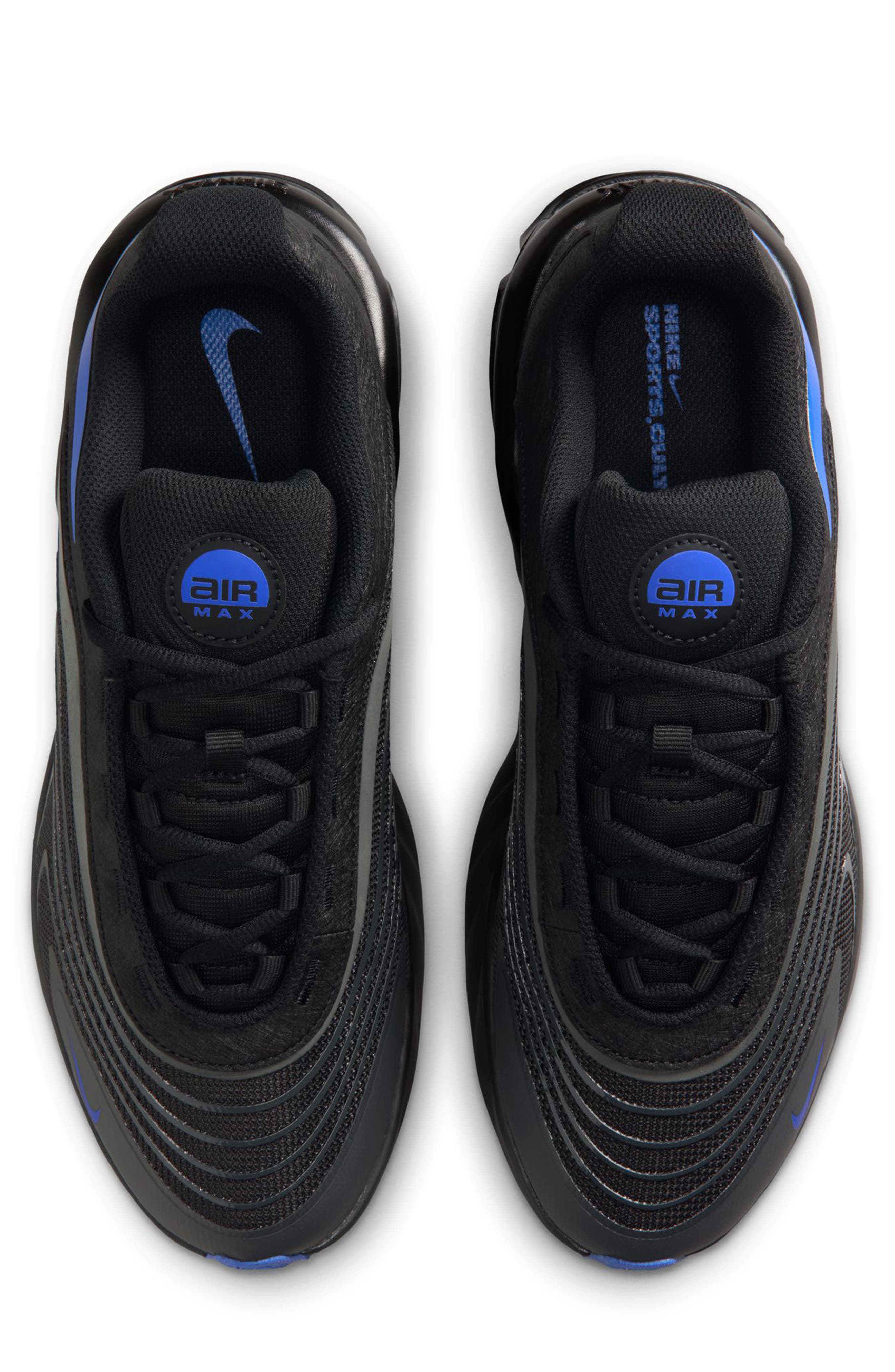 Nike Air Max Fire Sneaker, Alternate, color, Black/Dark Grey/Race Blue