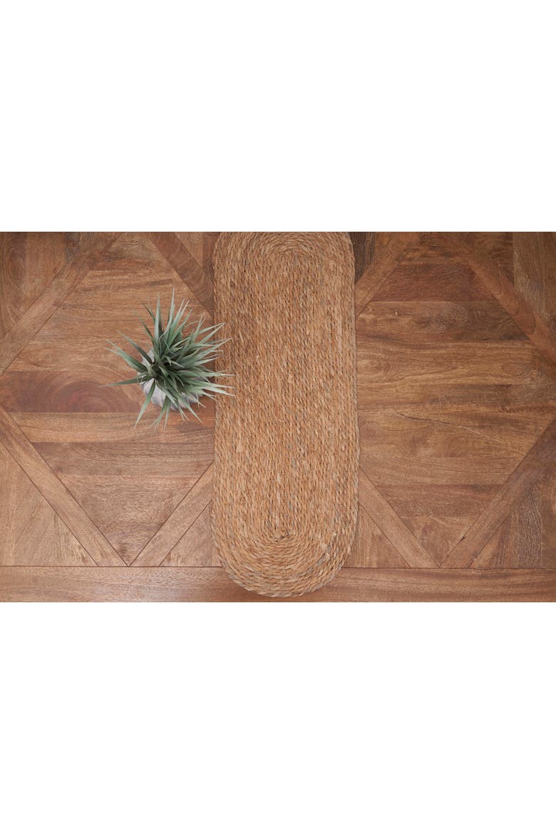 Midnight Seagrass Table Runner 13" x 36", Alternate, color, Beige