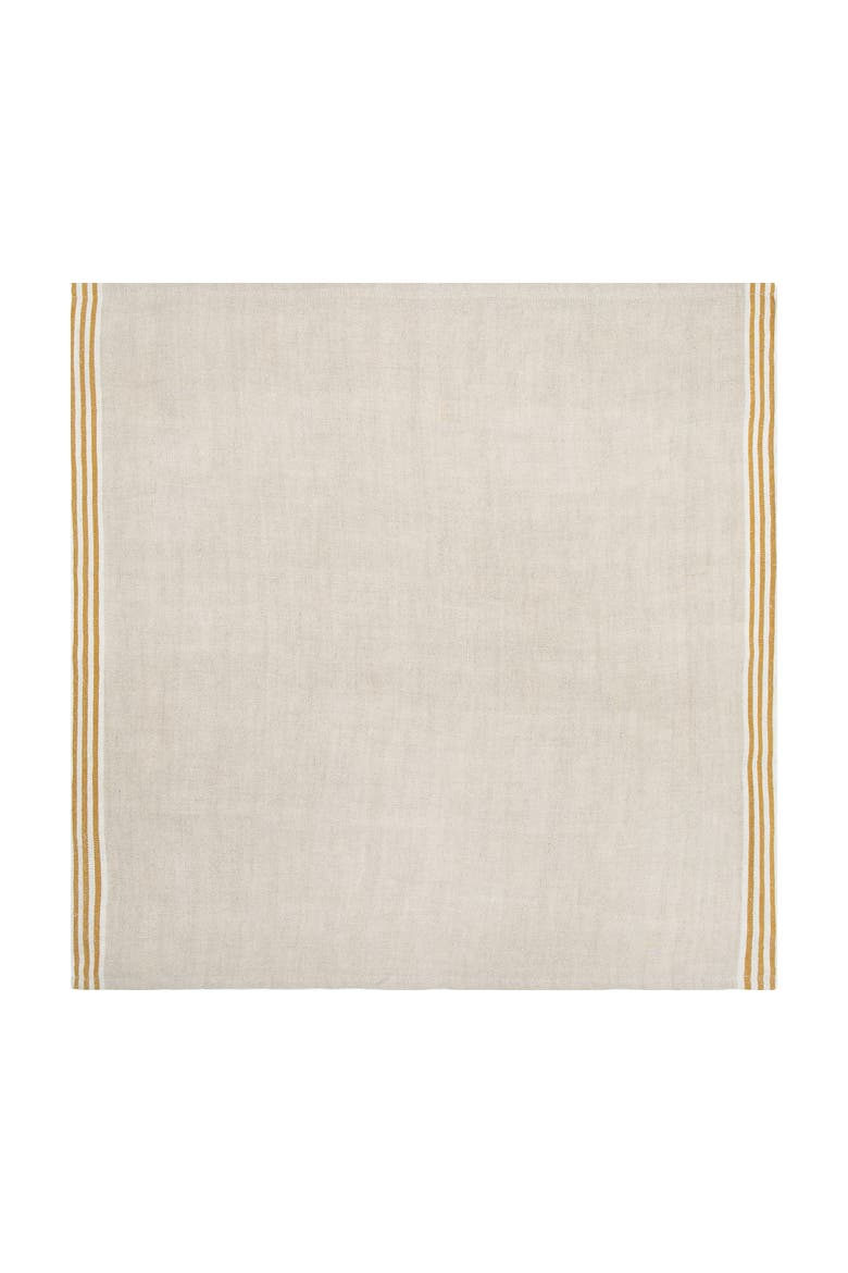 Alsace Napkins - Set of 4, Alternate, color, Natural, Mustard 20" x 20"