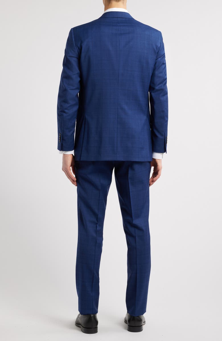Peter Millar Flynn Classic Fit Blue Glen Plaid Wool Suit, Alternate, color,