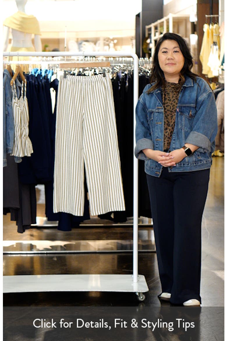 Kids' Stripe Pull-On Wide Leg Pants video