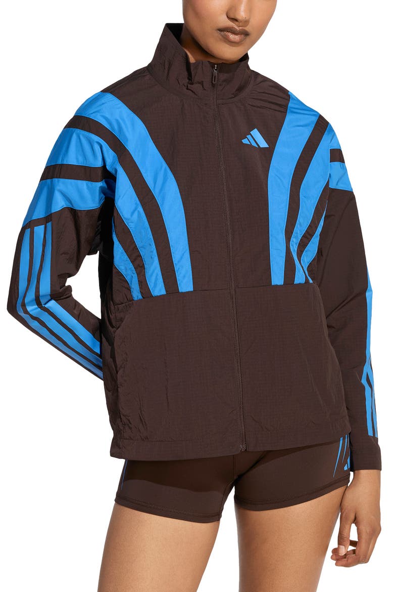 Adizero Wind Jacket, Main, color, AURORA COFFEE/