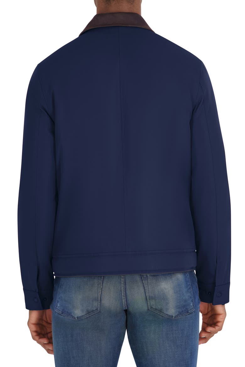 Zip Front Harrington Jacket, Alternate, color, NAVY BLAZER