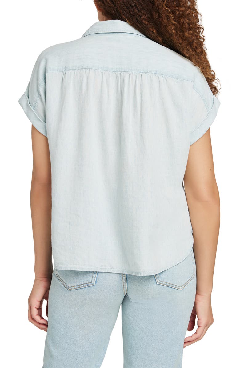 Faherty Breeze Short Sleeve Shirt, Alternate, color, Icy Blue