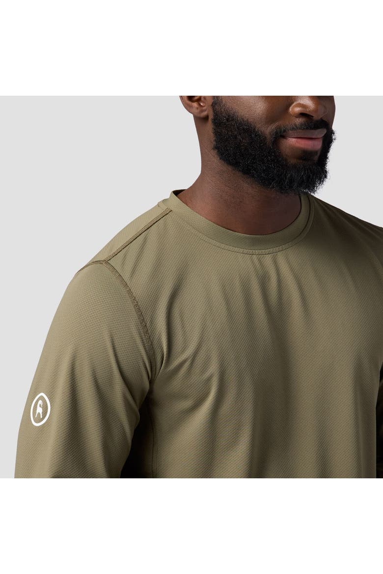 Tahoe Sun Long-Sleeve Crew Shirt - Men's, Alternate, color, Kalamata