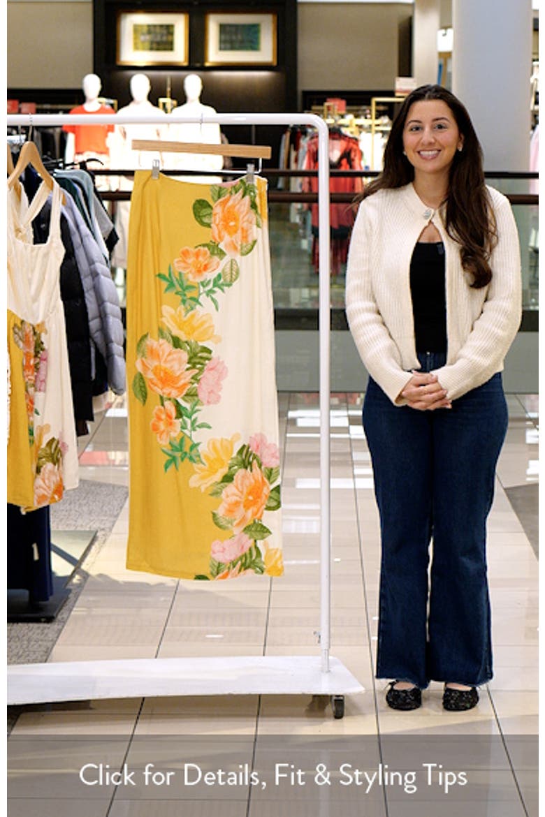 Floral Print Maxi Skirt video