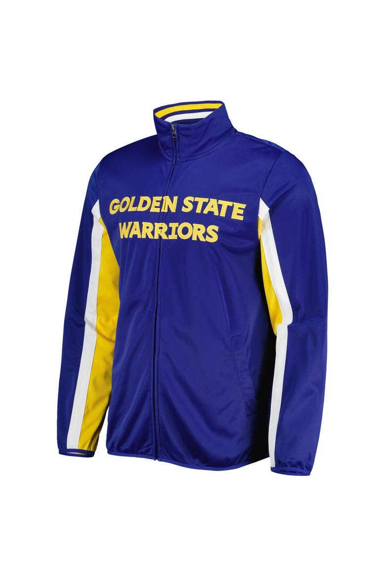 Men's G-III Sports by Carl Banks Royal Golden State Warriors Contender Wordmark Full-Zip Track Jacket, Alternate, color, Royal