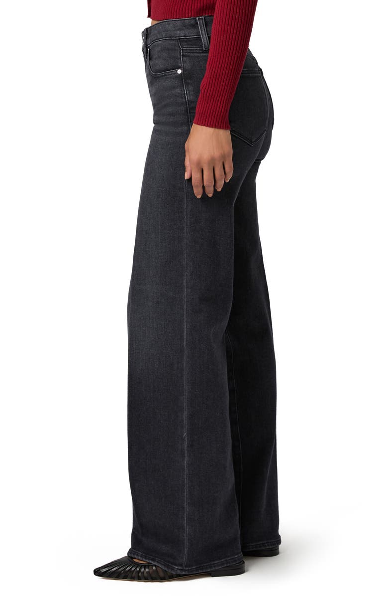 PAIGE Tatum Wide Leg Jeans, Alternate, color, Ink Black