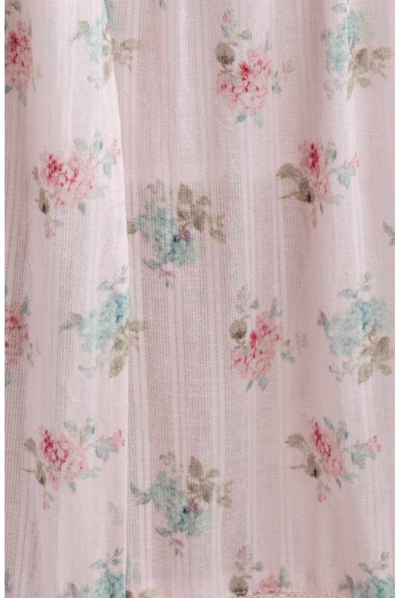 Amandla Floral Smock Bodice Cotton Maxi Dress, Alternate, color, EAU DE ROSE