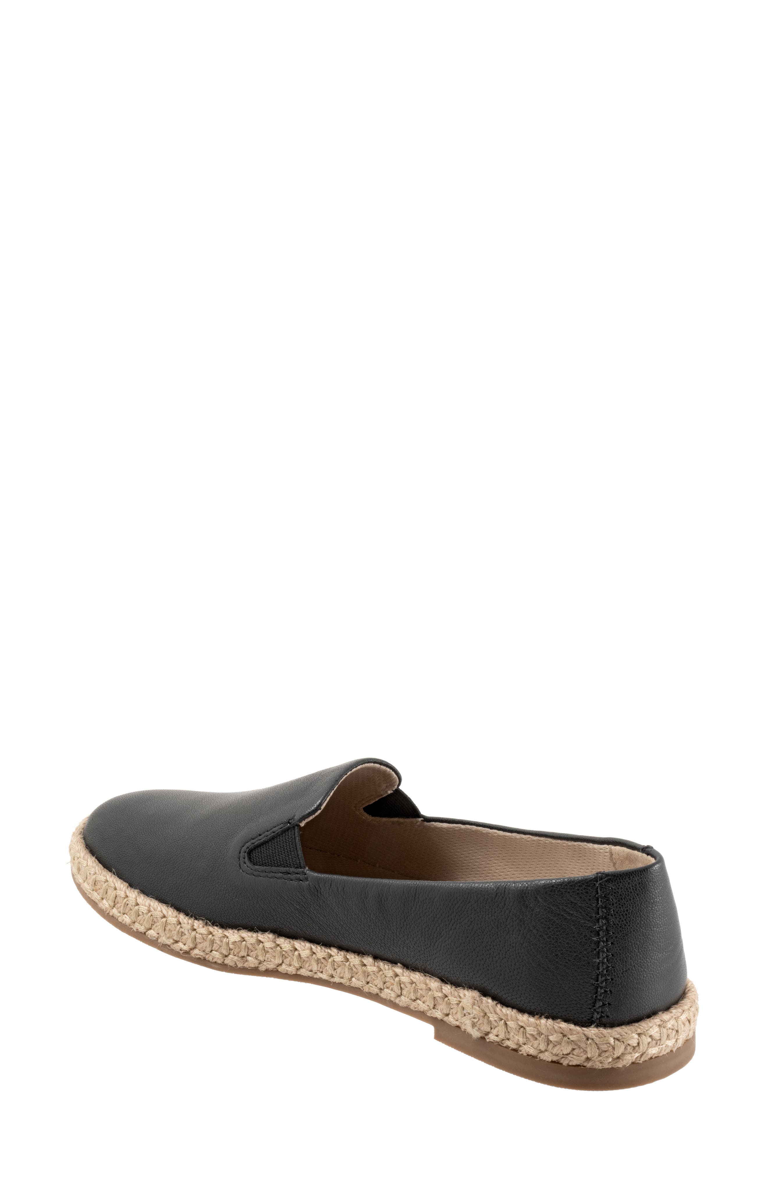 Trotters Poppy Espadrille Flat, Alternate, color, Black